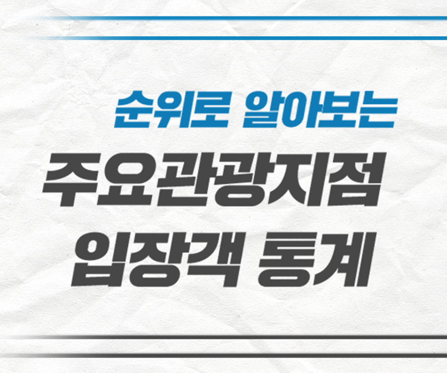 [KCTI-INFO 제40호] 순위로 보는 주요관광지점 입장객 통계
